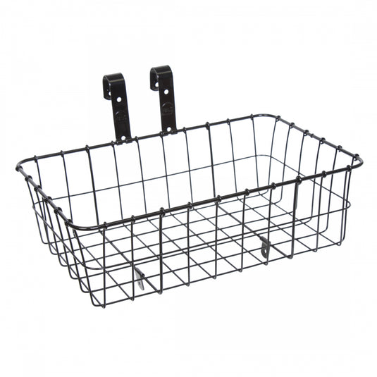 Wald-Products-137-Front-Basket-Basket-Black-Steel-BSKT0427-Bicycle-Baskets