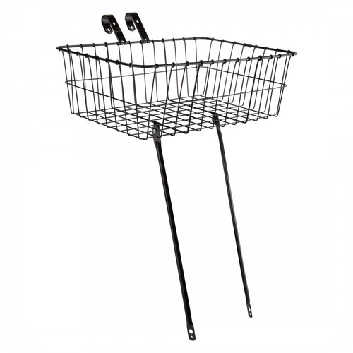 Wald-Products-139-Front-Basket-Basket-Black-Steel-BSKT0428-Bicycle-Baskets