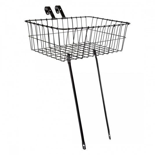 Wald-Products-139-Front-Basket-Basket-Black-Steel-BSKT0428-Bicycle-Baskets