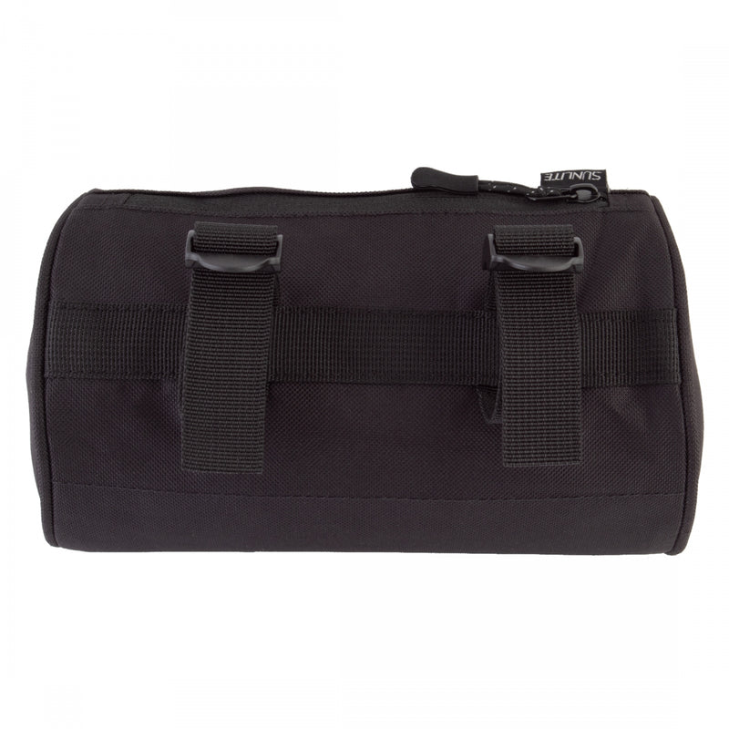 Load image into Gallery viewer, Sunlite Handlebar Roll Bag Black 8.6x4.7x4.7in Velcro Straps
