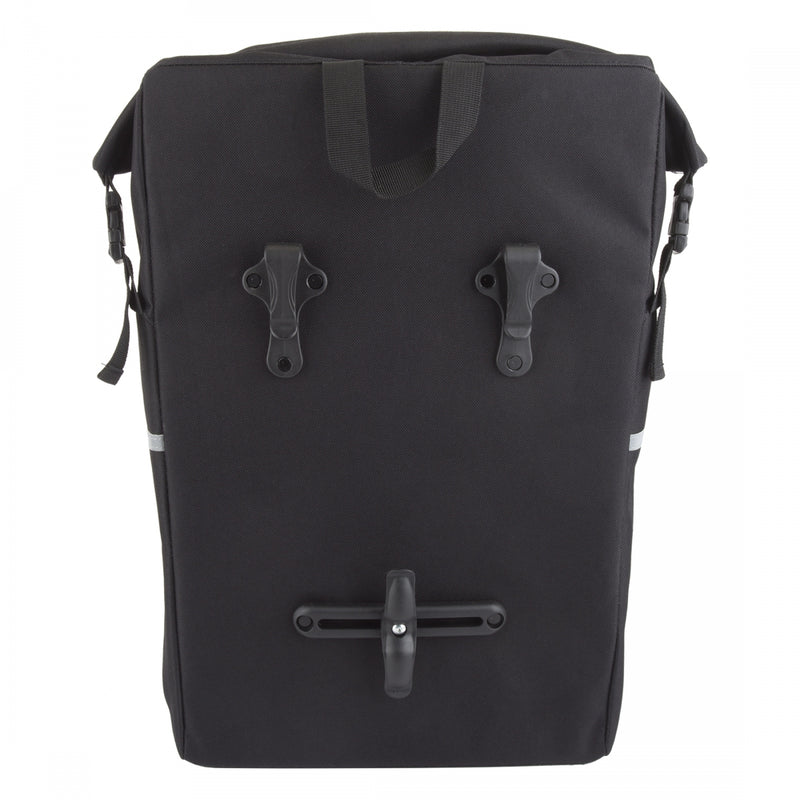 Load image into Gallery viewer, Sunlite Traveler Pannier Bag Black 11.8x5.5x18.1in Hook-On
