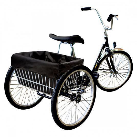 Cruiser Candy Style Up Trike Basket Liner Black Trike XL