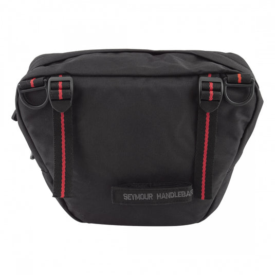 Axiom Seymour Oceanweave P4 Handlebar Bag Black Gray Bike Pack