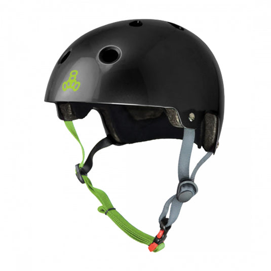 Triple-Eight-Dual-Certified-X-Small-Small-18.9-to-21.3inch-(48-to-54-cm)-Half-Face-Eps-Liner-Adjustable-Fitting-Black-HLMT2630-Bicycle-Helmets