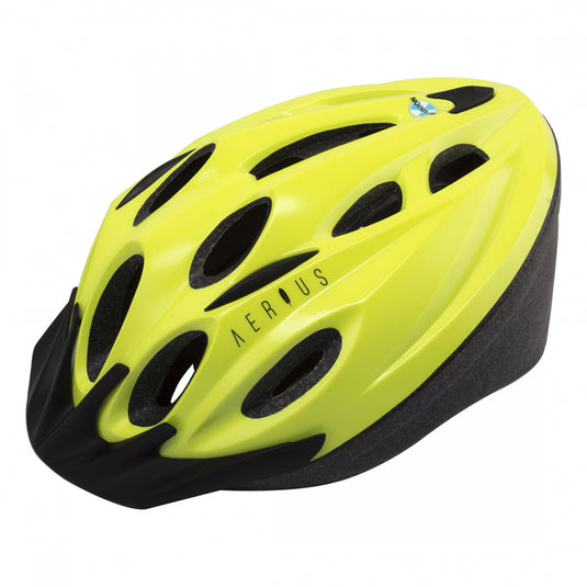 Aerius-Heron-Large-X-Large-21-1-4inch-to-24inch-(54-to-61-cm)-Half-Face-Adjustable-Fitting-Visor-Removable-Washable-Pad-System-Yellow-HLMT2659-Bicycle-Helmets