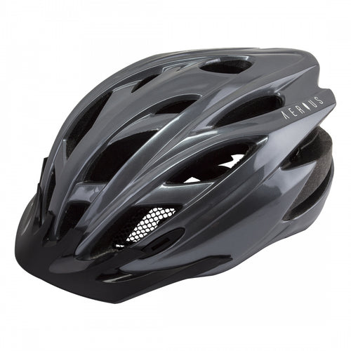 Aerius-Raven-Small-Medium-20-1-2-to-22-3-4inch-(52-to-58-cm)-Half-Face-Head-Lock-Retention-System-Detachable-Visor-Removable-Washable-Pad-System-Grey-HLMT2670-Bicycle-Helmets