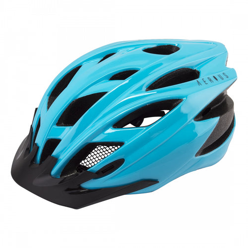 Aerius-Raven-Small-Medium-20-1-2-to-22-3-4inch-(52-to-58cm)-Half-Face-Head-Lock-Retention-System-Detachable-Visor-Removable-Washable-Pad-System-Blue-HLMT2672-Bicycle-Helmets