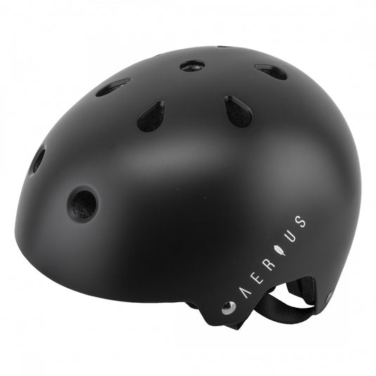 Aerius-Skid-Lid-X-Small-19inch-to-21-1-4inch-(48-to-54-cm)-Half-Face-Adjustable-Fitting-Removable-Washable-Pad-System-Matte-Black-HLMT2681-Bicycle-Helmets