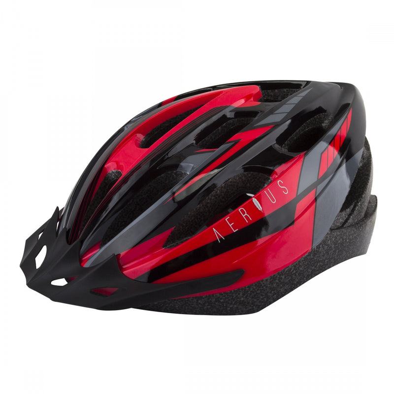 Load image into Gallery viewer, Aerius-V19-Sport-Small-Medium-21-1-4-to-22-3-4inch-(54-to-58-cm)-Half-Face-Head-Lock-Retention-System-Detachable-Visor-Removable-Washable-Pad-System-Red-HLMT2688-Bicycle-Helmets
