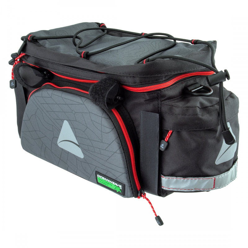 Load image into Gallery viewer, Axiom Seymour Oceanweave EXP 19+ Trunk Bag Grey/Black 7.9x11.8x5.9â€? Velcro Straps
