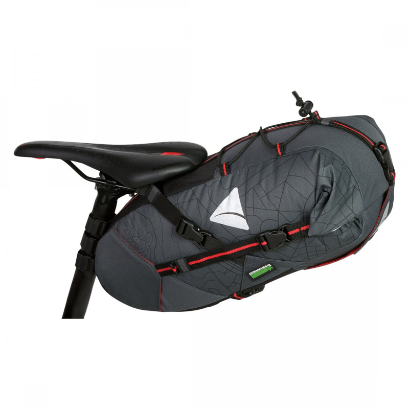 Load image into Gallery viewer, Axiom Seymour Oceanweave 13+ Seatpack Bag Black 18.1x 8.3x6.7â€� Velcro Straps
