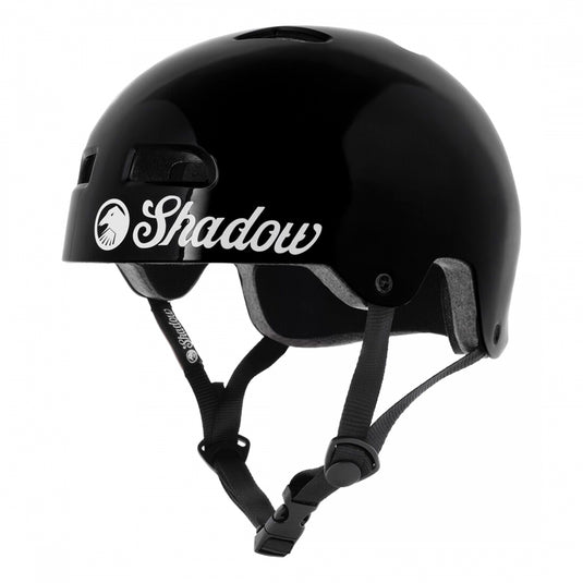 The-Shadow-Conspiracy-Classic-Helmet-Small-Medium-19.7-to-22inch-(50-to-56-cm)-Half-Face-Adjustable-Fitting-Include-Two-Sets-Of-Padding-Shadow-Crow-Head-Rivetsclassic-Woven-Label-Black-HLMT2728-Bicycle-Helmets