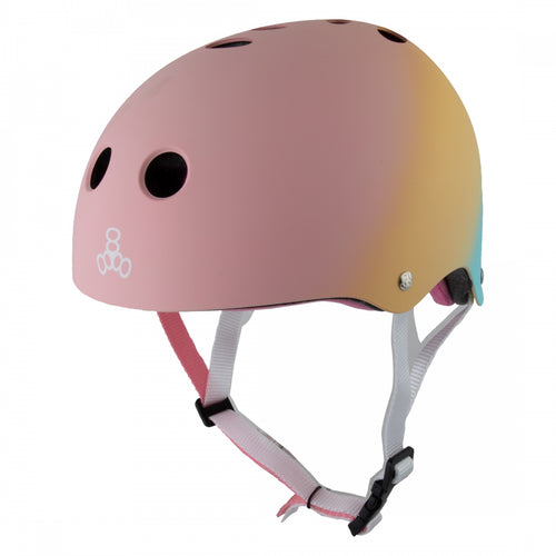 Triple-Eight-The-Certified-Sweatsaver-X-Small-Small-20-to-21-1-4inch-(51-to-54-cm)-Half-Face-Adjustable-Fitting-Shaved-Ice-Fade-HLMT2738-Bicycle-Helmets