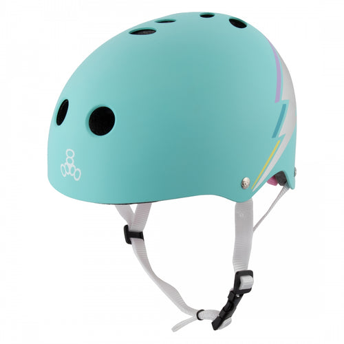 Triple-Eight-The-Certified-Sweatsaver-X-Small-Small-20-to-21-1-4inch-(51-to-54-cm)-Half-Face-Adjustable-Fitting-Blue-HLMT2741-Bicycle-Helmets