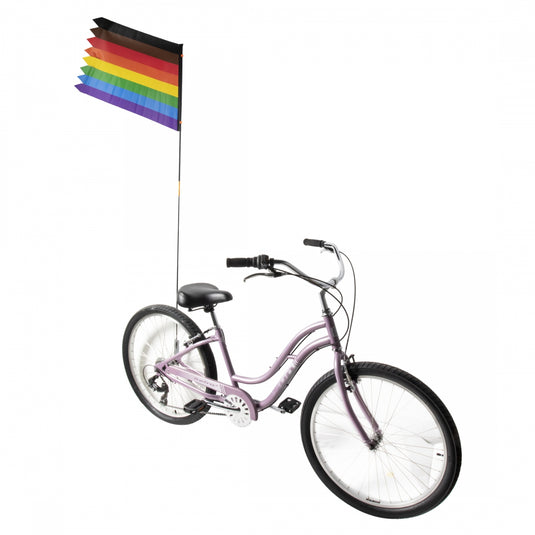 Sun Seeker Safety Flag 2 Piece 72in Flag Rainbow Flag