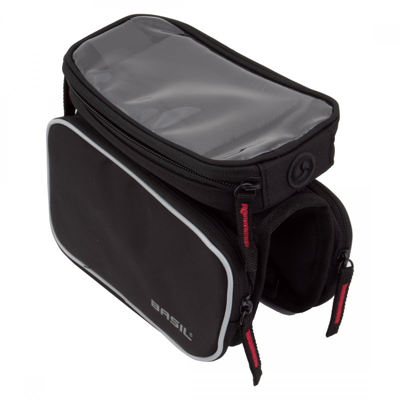 Load image into Gallery viewer, Basil-Sport-Design-Frame-Double-Tube-Bag-Phone-Bag-and-Holder-Reflective-Bands-FRPK0096
