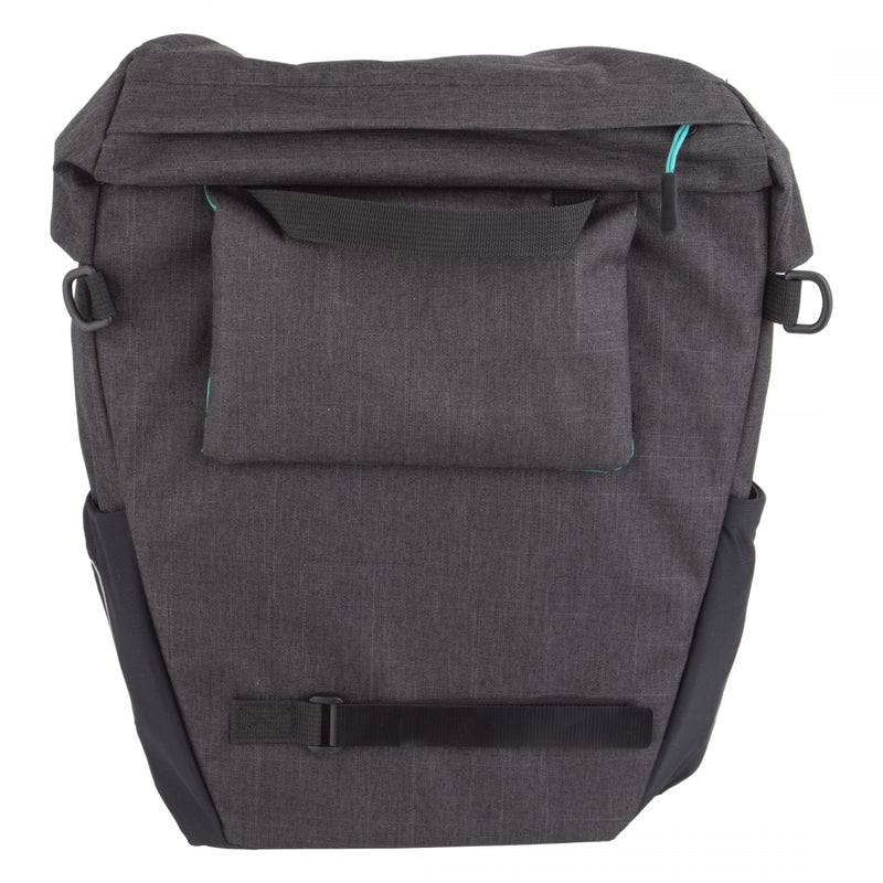 Load image into Gallery viewer, Basil Discovery 365D Single Pannier Bag Black 11.8x5.5x12.2in Hook-On
