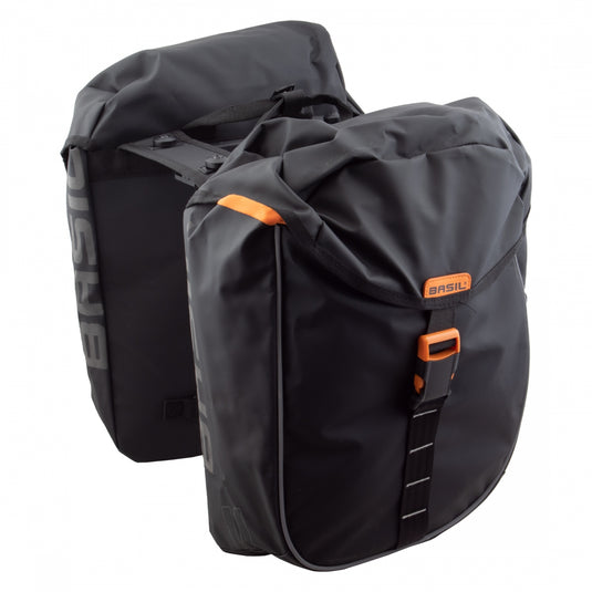 Basil-Miles-Tarpaulin-Double-Pannier-Bag-Panniers-Reflective-Bands-PANR0257-Road-Touring-Panniers