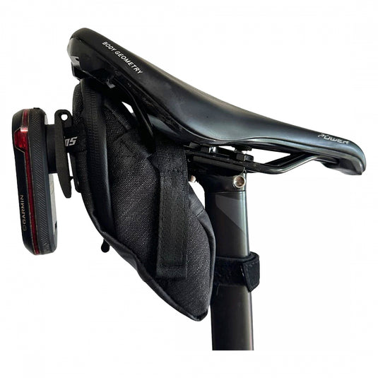 Kom Cycling Garmin Varia Clip Mount For Saddle Bags Garmin Quarter Turn Black Clip On