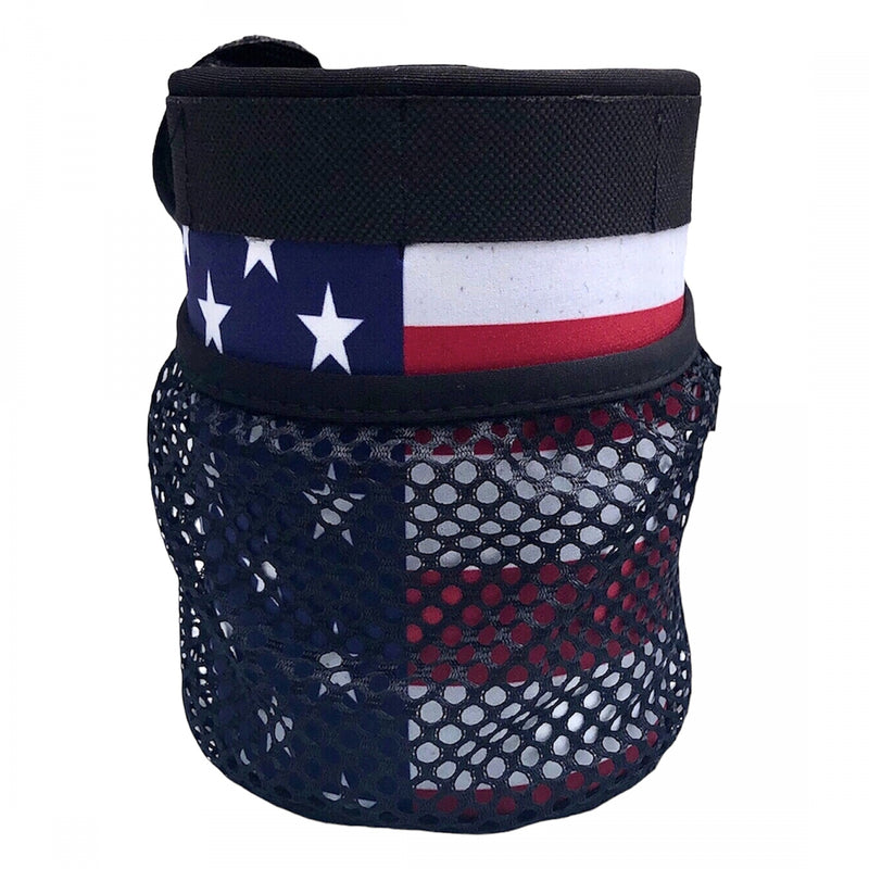 Load image into Gallery viewer, Cruiser Candy Freedom E-Bike Drink &amp; Phone Caddy Insulated Drink Holder USA Flag Velcro Straps
