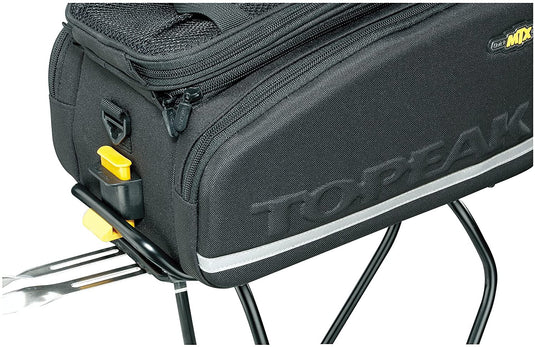 Topeak MTX TrunkBag DXP Rack Bag with Expandable Panniers: 22.6 Liter, Black