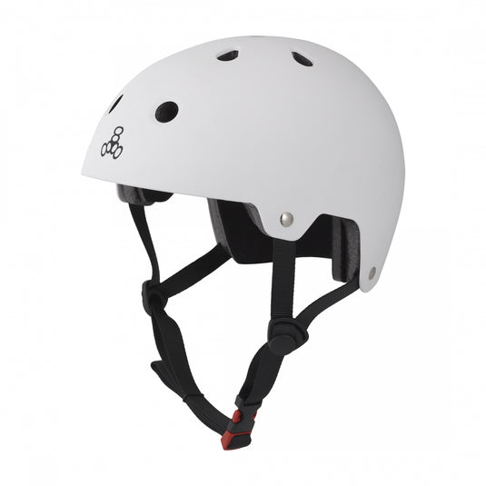 Triple-Eight-Dual-Certified-X-Small-Small-18.9-to-21.3inch-(48-to-54-cm)-Half-Face-Eps-Liner-Adjustable-Fitting-White-HLMT2754-Bicycle-Helmets