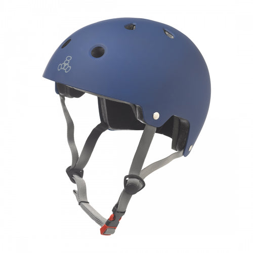 Triple-Eight-Dual-Certified-X-Small-Small-18.9-to-21.3inch-(48-to-54-cm)-Half-Face-Eps-Liner-Adjustable-Fitting-Blue-HLMT2757-Bicycle-Helmets