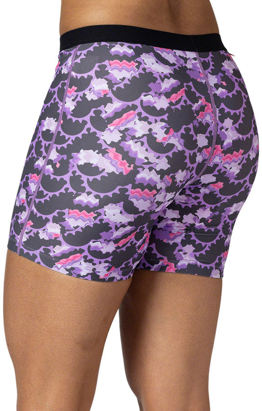 Terry Mixie Liner Shorts - Purple Rings, Small