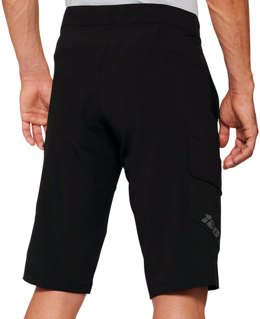 100% Ridecamp Shorts with Liner - Black, Size 34