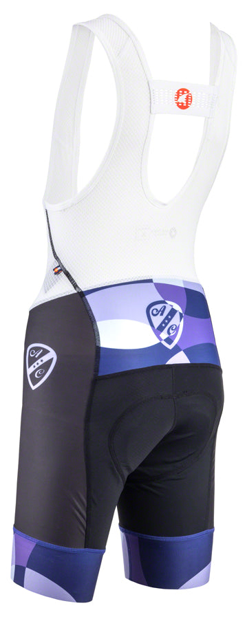 All-City Dot Game Women's Bib Short - Black, Dark Purple, Purple, Lavender, Lite Blue, X-Large