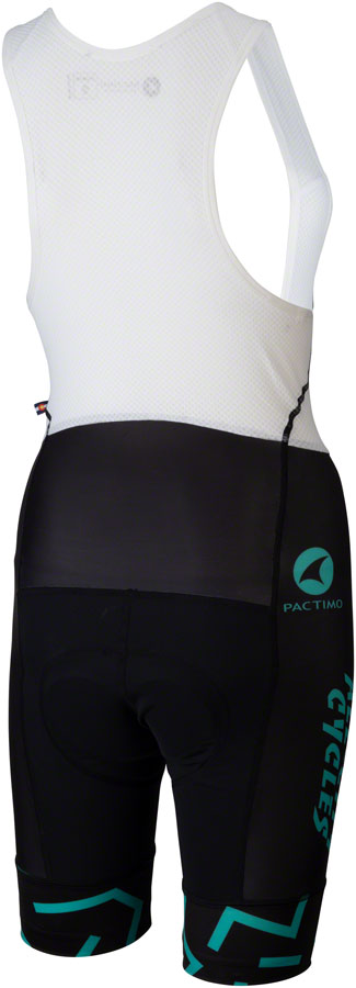 All-City The Max Bib Shorts - Black/Mint, Small, Men's