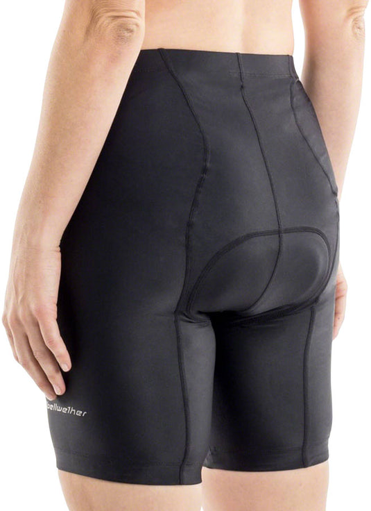 Bellwether O2 Womens Cycling Short Black Large Contour Chamois Included