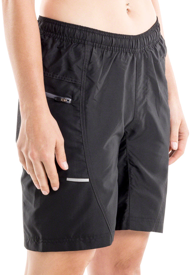 Load image into Gallery viewer, Bellwether Ultralight Gel Baggies Cycling Shorts - Black, Women&#39;s, Small
