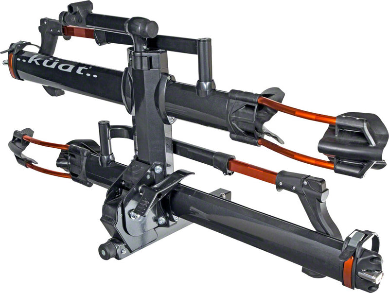 Load image into Gallery viewer, Kuat NV 2.0 Hitch Bike Rack - 2-Bike, 1-1/4&quot; Receiver, Metallic Gray/Orange
