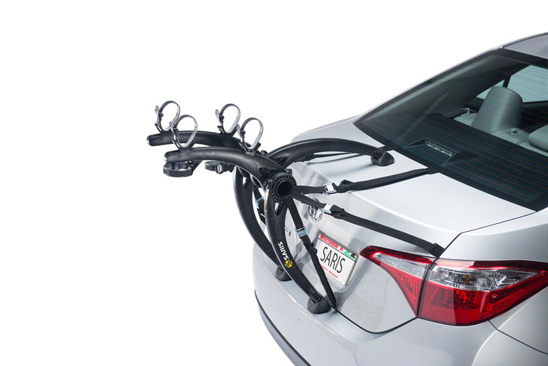 Load image into Gallery viewer, Saris Bones 2-Bike Trunk Rack Featuring Manufacturer Limited Lifetime Warranty
