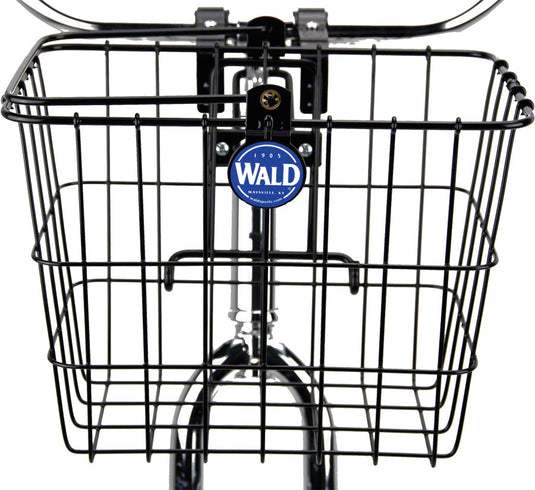 Wald-Quick-Release-Front-Mount-Basket-Black-Steel-BG0024-Bicycle-Baskets