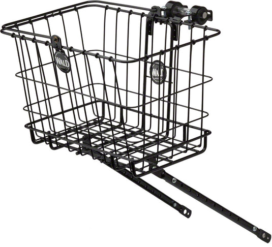 Wald-3339-Rack-and-Basket-Combo-Basket-Black-Steel-BG0060-Bicycle-Baskets