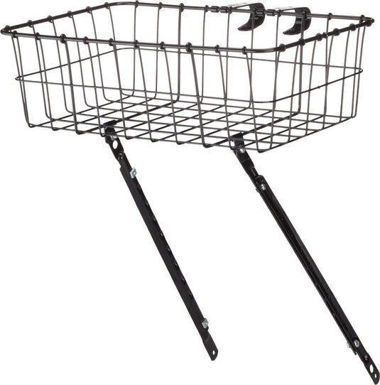 Wald-Front-Mount-Basket-Black-Steel-BG0061-Bicycle-Baskets