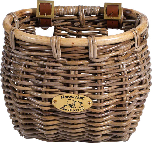 Nantucket-Bike-Basket-Tuckernuck-Classic-Basket-Brown-Rattan-Wicker-BG0074-Bicycle-Baskets