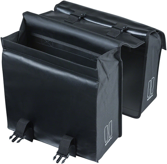 Pack of 2 Basil Urban Load Double Pannier - 53L, Black