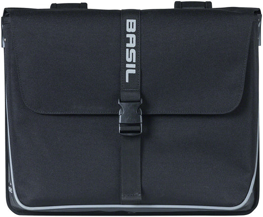 Basil Forte Double Pannier - 35L, Black Waterproof, Spacious, Robust Design