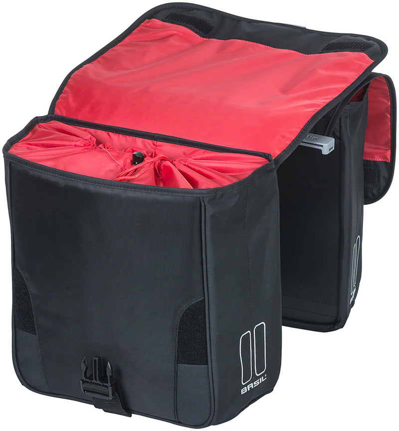 Load image into Gallery viewer, Basil Sport Design Double Pannier - 32L, MIK Mount, Black
