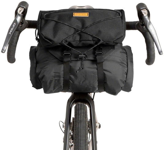 Restrap Bar Bag Handlebar Bag - Large, Black/Black