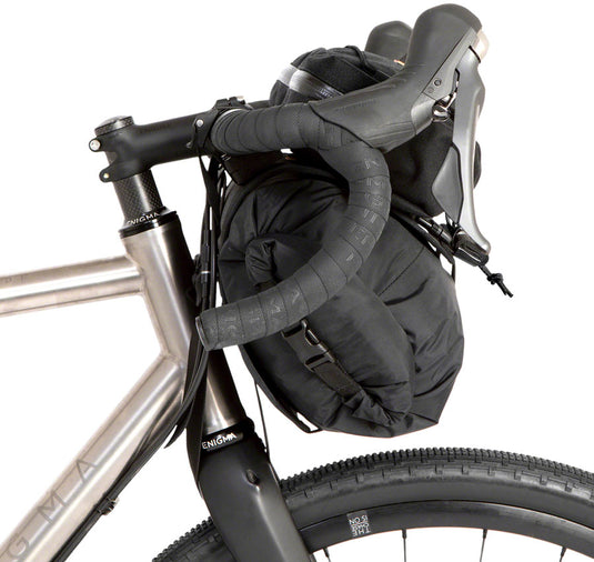 Restrap Bar Bag Handlebar Bag - Large, Black/Black