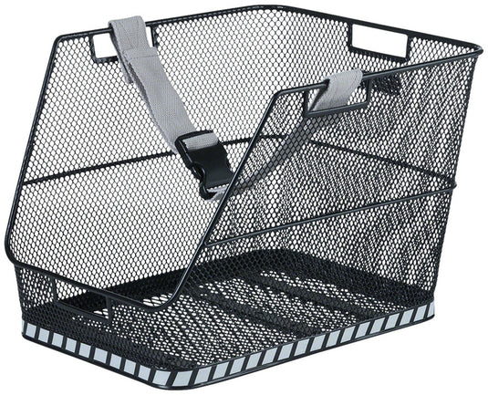 Basil Class Rear Basket - Black Made From Hard-Wearing Steel