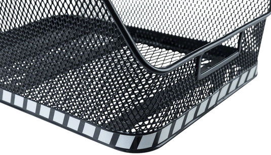 Basil Class Rear Basket - Black Made From Hard-Wearing Steel