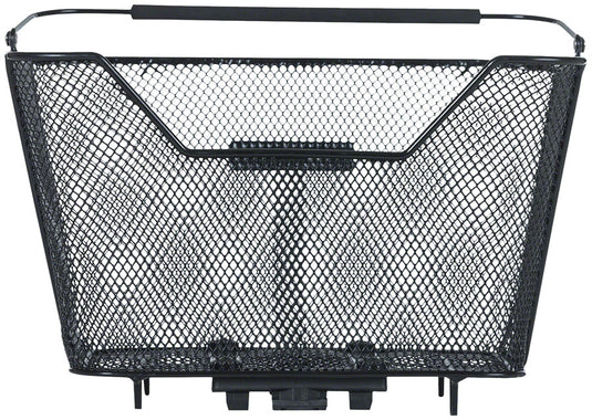 Basil Lesto MIK Rear Basket, MIK Attachment, Black