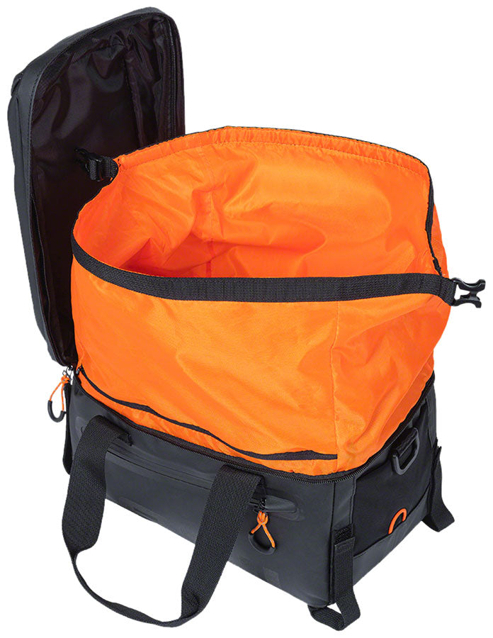 Load image into Gallery viewer, Basil Miles Trunk Bag - 7L, Strap Mount, Black/Orange
