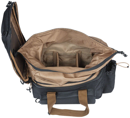 Basil Miles XL Pro Trunk Bag - 9-36L, MIK Mount, Black/Brown