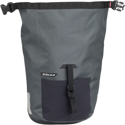 Salsa EXP Series Agave Pannier - 12.5L, Roll-Top, Gray, Each